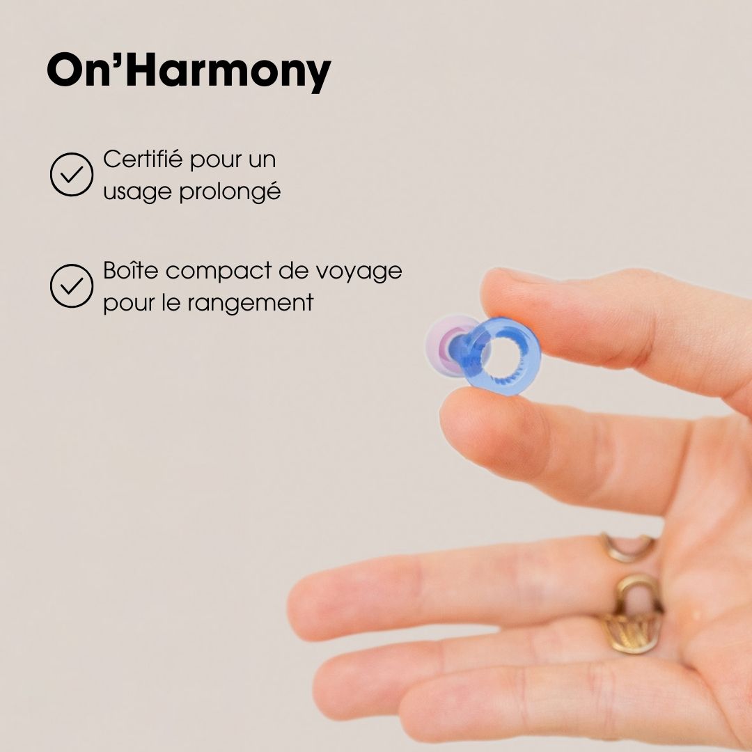 ON'HARMONY Reusable silicone ear plugs for travel
