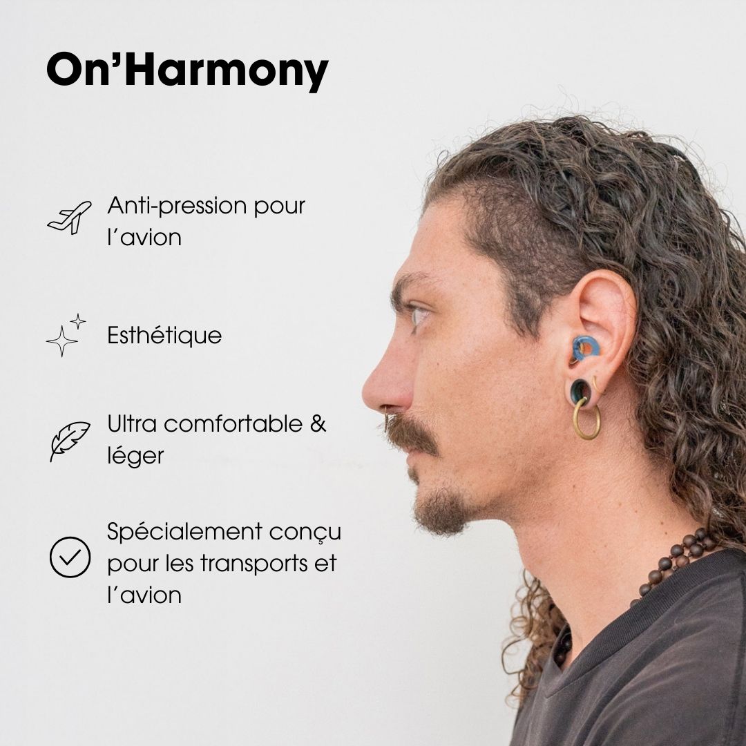 ON'HARMONY Reusable silicone ear plugs for travel