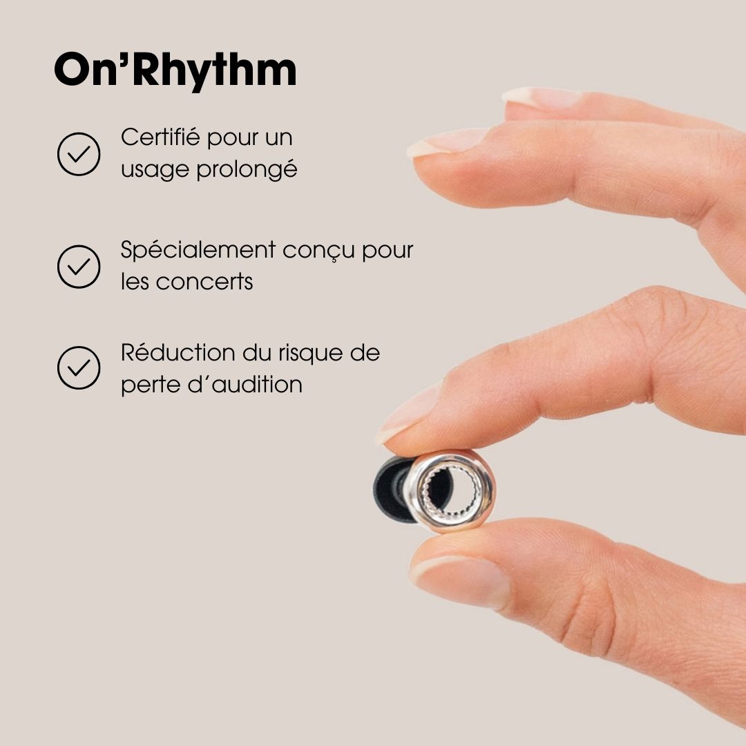 ON’RYTHM Reusable silicone ear plugs for concert and festival