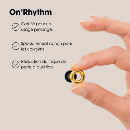 ON’RYTHM Reusable silicone ear plugs for concert and festival