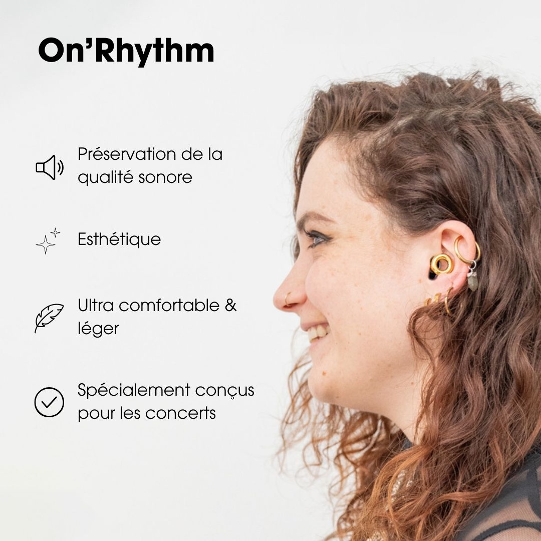 ON’RYTHM Reusable silicone ear plugs for concert and festival