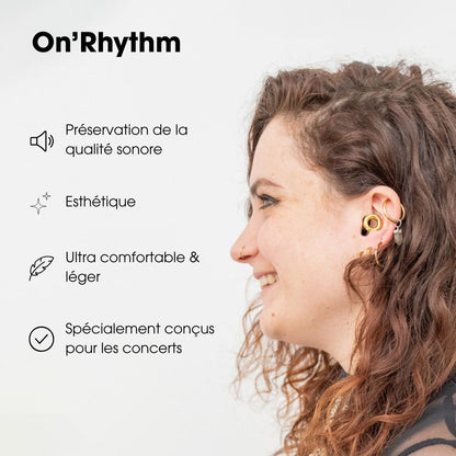 ON’RYTHM Reusable silicone ear plugs for concert and festival