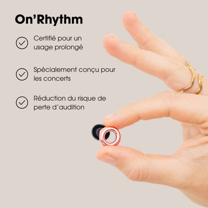 ON’RYTHM Reusable silicone ear plugs for concert and festival