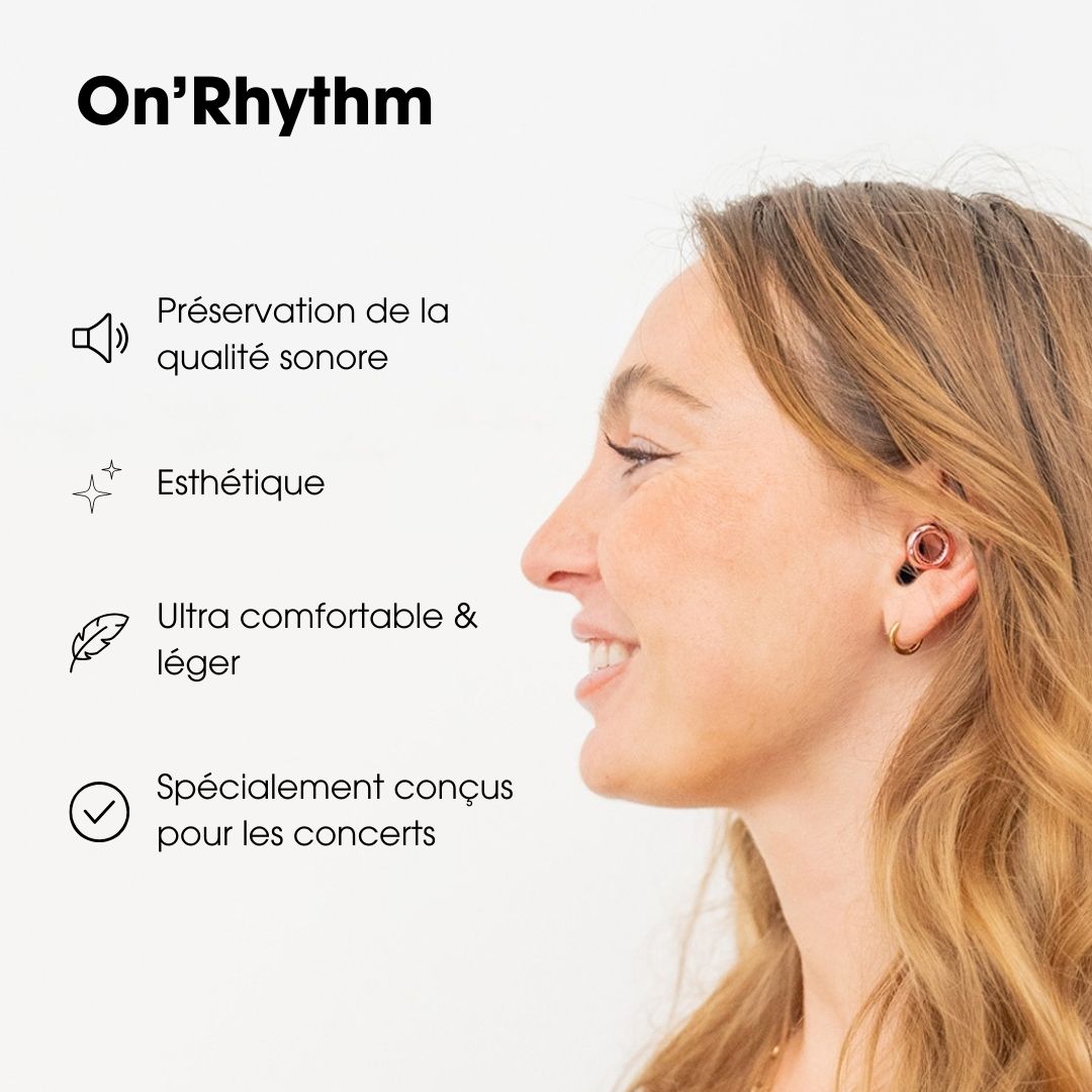 ON’RYTHM Reusable silicone ear plugs for concert and festival