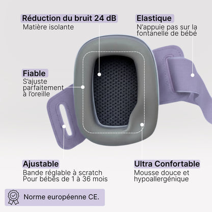 Protection anti-bruit bébé 0 - 3 ans